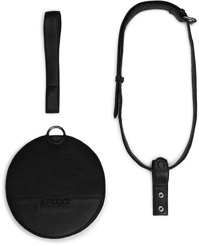 MUUD Demi - Black Handgemaakt leren heuptasje 20cm-3