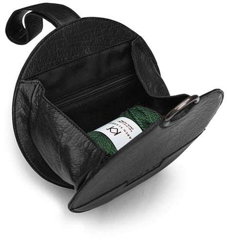 MUUD Demi - Black Handgemaakt leren heuptasje 20cm