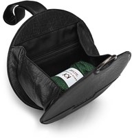 MUUD Demi - Black Handgemaakt leren heuptasje 20cm