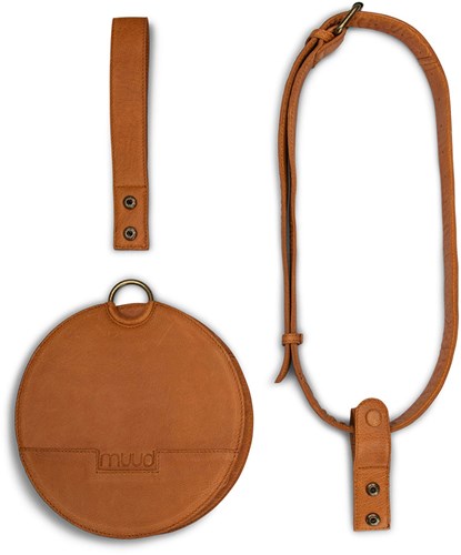 MUUD Demi - Whiskey Handgemaakt leren heuptasje 20cm