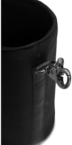 MUUD Daris - Black Handgemaakt leren flessenhouder 18 x 10 cm-3