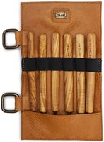 MUUD Carita E - Whiskey Handgemaakt leren etui small 21 x 12 cm-2