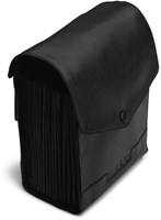 MUUD Betina XL - Black Handgemaakt leren etui 19 x 15 cm-2