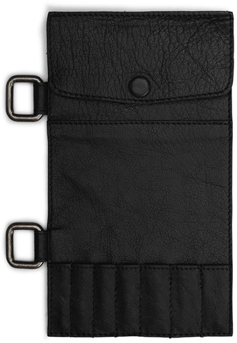 MUUD Carita D - Black Handgemaakt leren etui-3