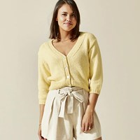 Phil Pima Vest met V-Hals Breipakket 34/36 Paille