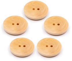 PPY Houten Knopen Buxus Set van 5: 12-30 mm
