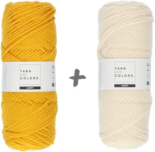 Reversible Droomkussen 3.0 Rond Haakpakket 5 Mustard