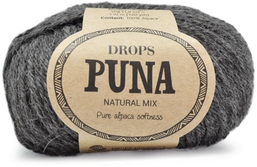 Drops Puna Natural Mix 05 Donkergrijs