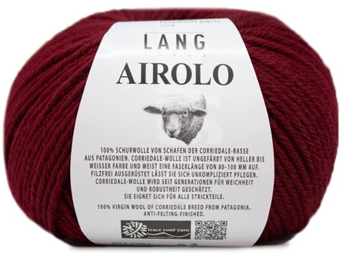 Lang Yarns Airolo 061 Dark red