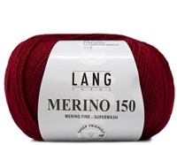 Lang Yarns Merino 150 063 Dark Red