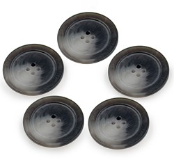 PPY Knopen Mathoorn-Effect Set 5 Stuks 2057 Grijs 4-gaats knopen