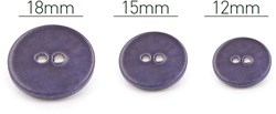 PPY Knopenset Parelmoer Marine 5 Stuks 12-18 mm