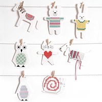 Borduurkarton dieren