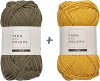 Yarn and Colors Boho Plant Baskets Haakpakket 090 Olive-2