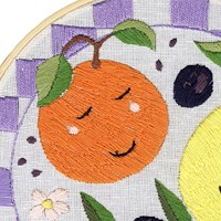 ReStyle Borduurpakket Zomer Citrus 17,8cm rond-2