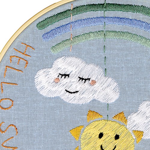ReStyle Borduurpakket Hello Sunshine 17,8cm rond-2
