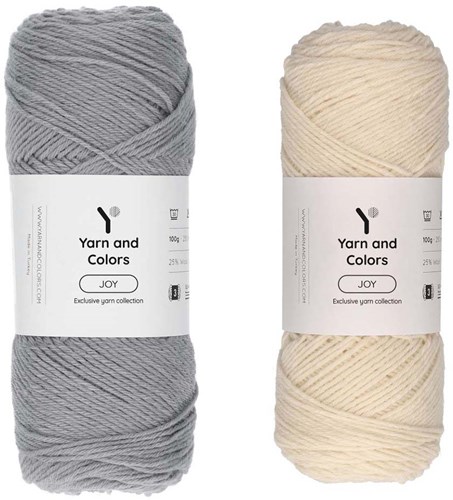 Baby Droomdeken 4.0 Haakpakket 1 Shark Grey & Cream Ledikantdeken-2