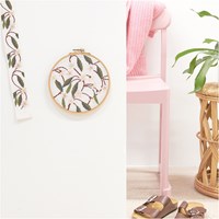 Rico Design Borduurpakket Kersenbloesem Ø 15 cm-3