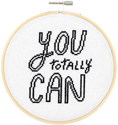 Rico Design Borduurpakket "you totally can" Ø 15 cm-2