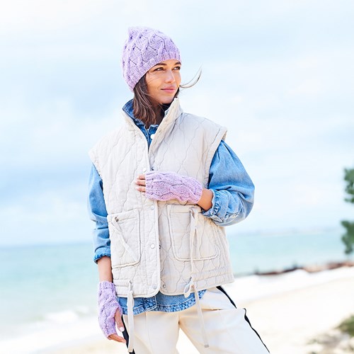 Stylecraft breipatroon Relove Rope Cable Slouch Hat and Wristwarmers (4 designs)-3