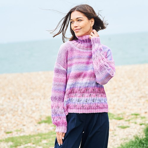 Stylecraft breipatroon Chromatic Round- And Cowl Neck Sweater (2 designs)-2