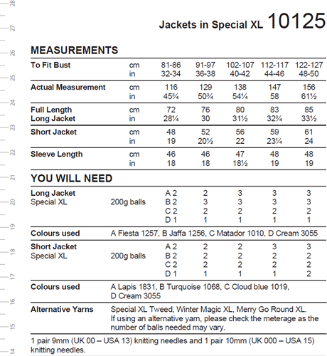 Stylecraft breipatroon Special XL Short & Long Jacket (2 designs)-3