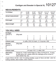 Stylecraft breipatroon Special XL Cardigan & Sweater (2 designs) Benodigdheden