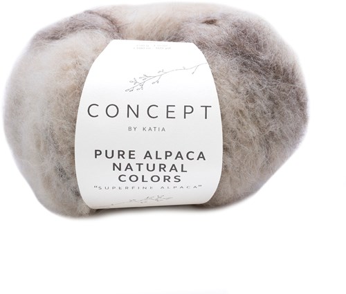 Katia Pure Alpaca Natural Colors 101 Ecru-Nerts-Bruin