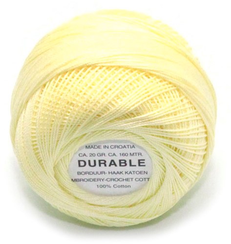 Durable Borduur- en haakkatoen 1023 Light Yellow