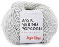 Katia Basic Merino Popcorn 104 Licht grijs-Wit