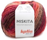 Katia Miskita 104 Lichtroze-Kauwgom roze-Rood-Wijn rood