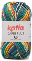 Katia Capri Plus 105 Pearl light grey / Yellow / Green / Night blue / Orange
