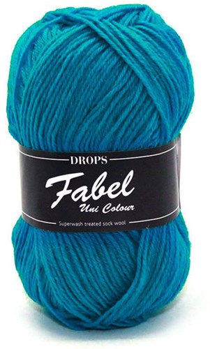 Drops Fabel Uni Colour 105 Turquoise