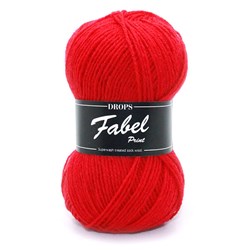 Drops Fabel Uni Colour 106 Rood