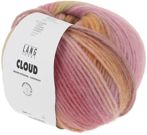 Lang Yarns Cloud 015 Roze/Oranje/Kalk-2