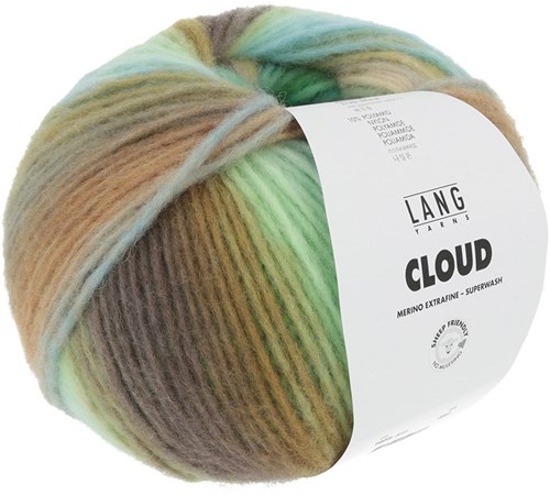 Lang Yarns Cloud 016 Groen/Turquoise/Messing-3
