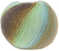 Lang Yarns Cloud 0016 groen/turquoise/messing