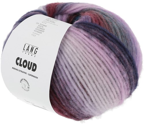 Lang Yarns Cloud 018 Lila/Petrol/Roze-2