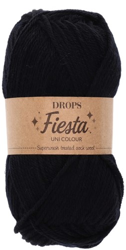 Drops Fiesta Uni Colour 10 Zwart