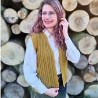 Goldenrod Waistcoat Haakpakket - It's Annemade