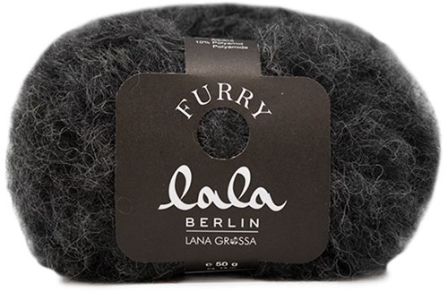 Lana Grossa Lala Berlin Furry 010 Anthracite