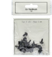 Go Handmade Veiligheidsogen Zwart 10mm (10 stuks)-2