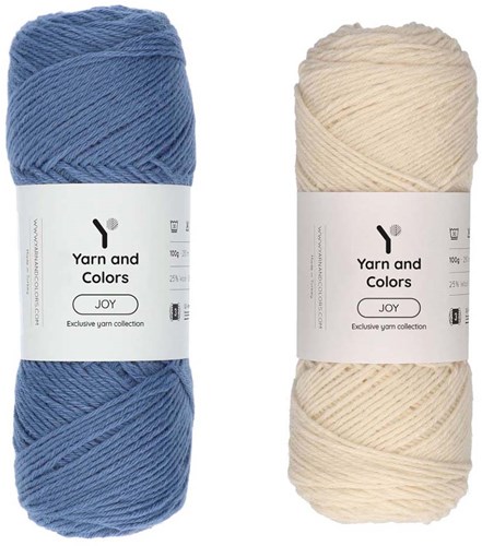 Baby Droomdeken 4.0 Haakpakket 8 Denim & Cream Ledikantdeken-2