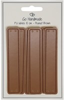 Leren Labels Lichtbruin 6 stuks 10CM-2