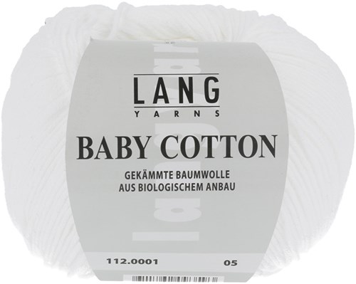Lang Yarns Baby Cotton 0001 Wit