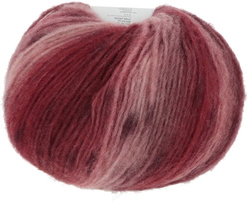 Lang Yarns Cloud Tweed 0009 roze/rood/donkerrood