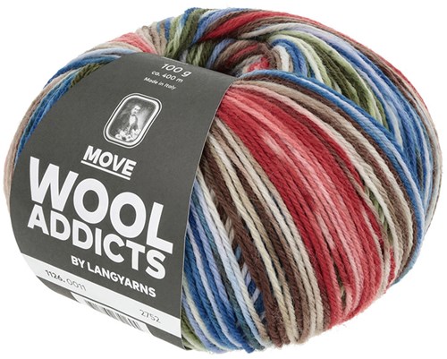Lang Yarns Move 011 Olijf/Blauw/Rood-2