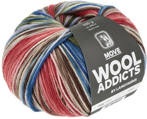 Lang Yarns Move 011 Olijf/Blauw/Rood-3