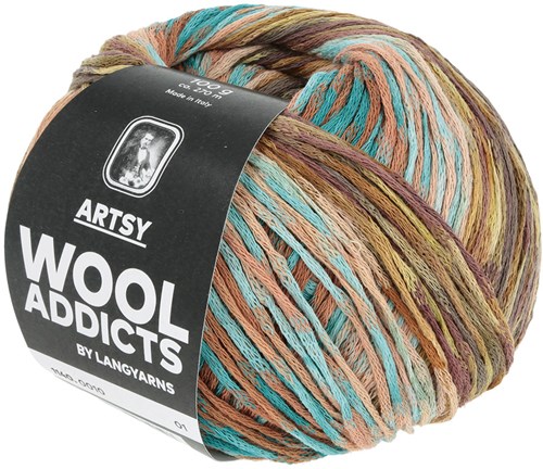 Lang Yarns Artsy 010 Bruin/Blauw/Oker/Lila-2