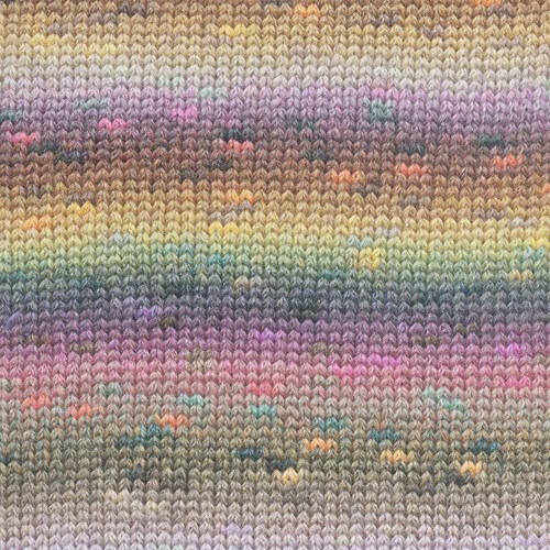 Lang Yarns Magnolia 0001 mosterdgeel/grijs/fuchsia